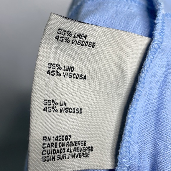 Linen blend Blue Shirt (L/XL) - Picture 13 of 13